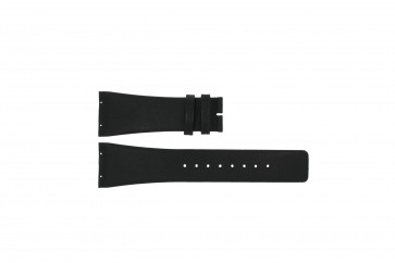 Horlogeband Boccia 3541-02 Leder Zwart 27mm