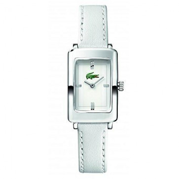 Lacoste horlogeband 2000468 / LC-30-3-14-0131 Leder Wit 12mm + wit stiksel