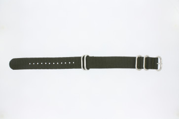 Horlogeband Universeel 409.20.27 Textiel Groen 20mm