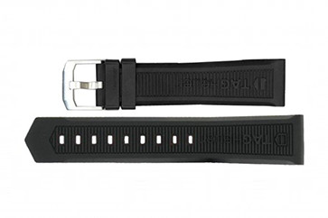 Horlogeband Tag Heuer WAH1010 / CAH1012 / BT0717 Rubber Zwart 22mm
