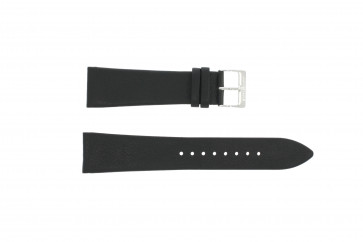 Horlogeband Junghans 42050-4963 / 030/4942.00/222987 Leder Zwart 22mm