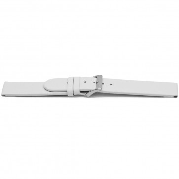 Horlogeband Universeel H506 Leder Wit 22mm