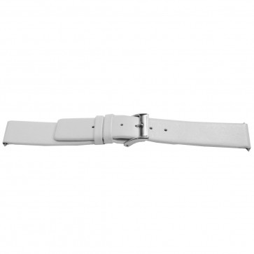 Horlogeband Universeel G510 Leder Wit 20mm