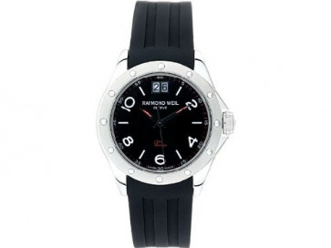 Horlogeband Raymond Weil 5595 Rubber Zwart 20mm