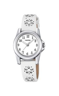 Horlogeband Calypso K5712-1 Leder Wit