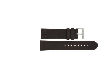 Horlogeband Swiss Military Hanowa 6.4202.1 / LOC-52 Leder Donkerbruin 22mm