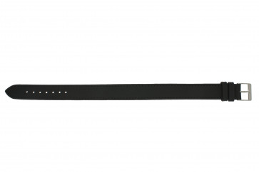 Horlogeband Universeel 61002.10.18 Onderliggend Leder Zwart 18mm