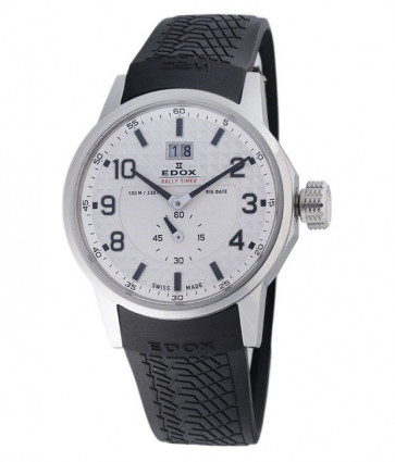 Horlogeband Edox 64008-3 Rubber Zwart