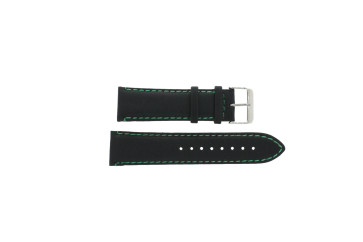 Horlogeband Tommy Hilfiger 679300962 / 1710159 / TH-55-1-14-0723 Leder Zwart 24mm