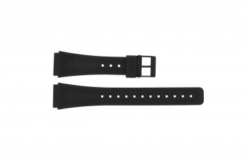 Casio horlogeband 71604010 Kunststof Zwart 18mm 