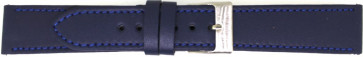 Horlogeband Universeel 804.05.22 Leder Blauw 22mm