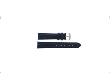 Horlogeband Universeel 805R.05 Leder Blauw 18mm