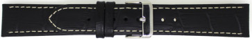 Horlogeband Universeel 808.01.18 Leder Zwart 18mm