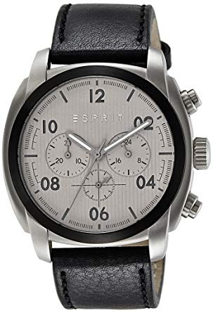 Horlogeband Esprit ES107551001 Leder Zwart 24mm