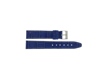 Horlogeband Universeel 850.16.18 Leder Blauw 18mm