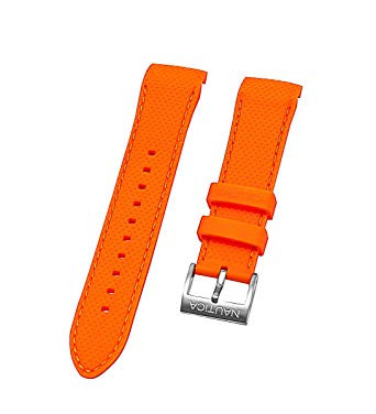 Horlogeband Nautica A15101G Leder Oranje