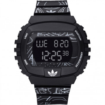 Horlogeband Adidas ADH6096 Kunststof/Plastic Zwart 15mm