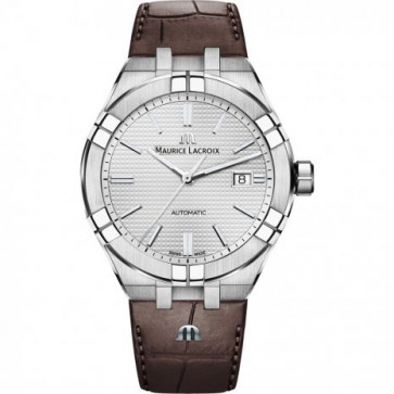 Horlogeband Maurice Lacroix Aikon AI6008-SS001-130-1 Leder Bruin 25mm