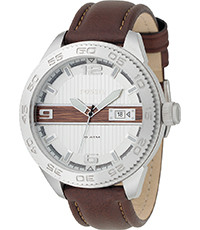 Horlogeband Fossil AM4217 Leder Bruin 22mm