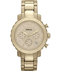 Horlogeband Fossil AM4422 Roestvrij staal (RVS) Doublé 22mm