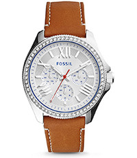 Horlogeband Fossil AM4623 Leder Bruin 20mm