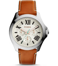 Horlogeband Fossil AM4638 Leder Oranje 20mm