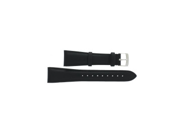 Horlogeband Armani AR0206 / AR5600 Leder Zwart 22mm