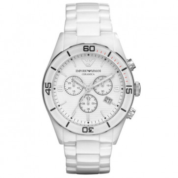 Horlogeband Armani AR1424 Keramiek Wit