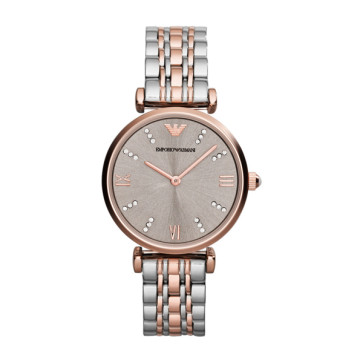 Horlogeband Armani AR1840 Staal Bi-Color