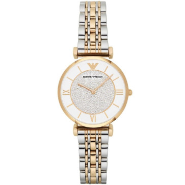 Horlogeband Armani AR2076 Staal Bi-Color 14mm