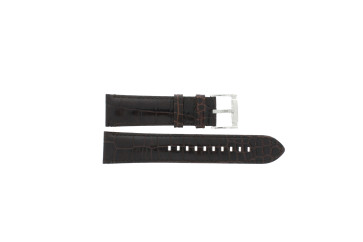 Horlogeband Armani AR2419 Leder Bruin 22mm