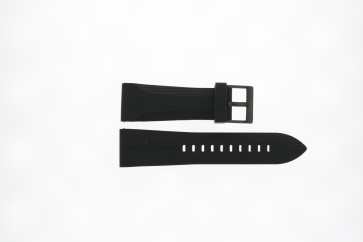 Horlogeband Armani Exchange AX1148 Silicoon Zwart 24mm