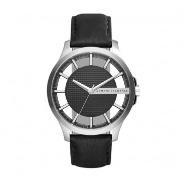 Horlogeband Armani Exchange AX2186 Leder Zwart