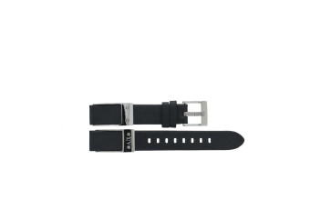 Armani horlogeband AX-5303 Leder Zwart 16mm 