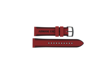 Horlogeband Armani Exchange AXT1005 Rubber Rood 22mm
