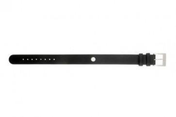Horlogeband Mondaine BM20009 Onderliggend Leder Zwart 14mm