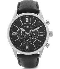 Horlogeband Fossil BQ1130 Leder Zwart 26mm