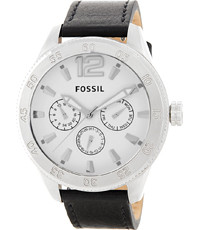 Horlogeband Fossil BQ1162 Leder Zwart 22mm
