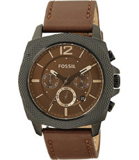 Horlogeband Fossil BQ1728 Leder Bruin 24mm