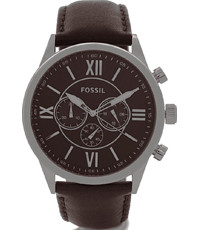 Horlogeband Fossil BQ2087 Leder Bruin 26mm