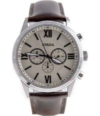 Horlogeband Fossil BQ2094 Leder Bruin 26mm