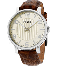 Horlogeband Fossil BQ2249 Leder Bruin 20mm