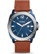 Horlogeband Fossil BQ2323 Leder Bruin 24mm