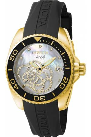 Horlogeband Invicta 0489 / 0489.01 / 0487 Rubber Zwart