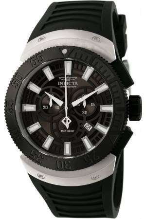 Horlogeband Invicta 0659 Rubber Zwart 10-12mm
