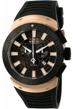Horlogeband Invicta 0661 Rubber Zwart