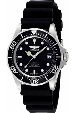 Horlogeband Invicta 9110.01 Kunststof/Plastic Zwart 20mm