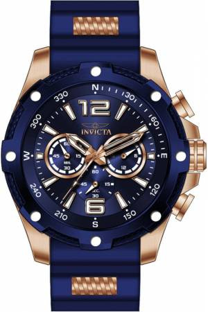 Horlogeband Invicta 39990 Rubber Blauw