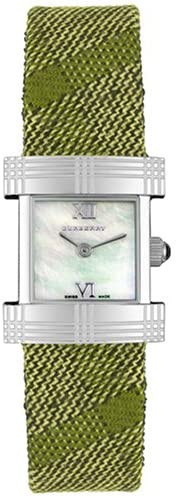 Horlogeband Burberry BU4516 Kunststof/Plastic Groen