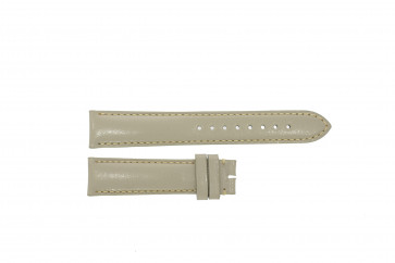 Burberry horlogeband BU9118 Leder Cream wit / Beige / Ivoor 18mm + standaard stiksel